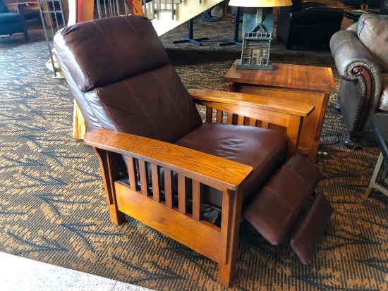 Mission Lodge Style Chair, Reclines