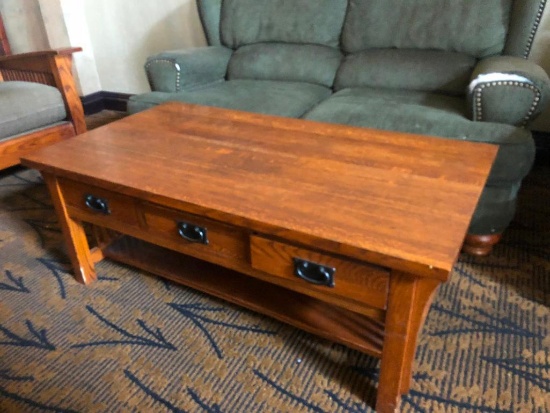 Mission Lodge Style Coffee Table, 24in x 48in