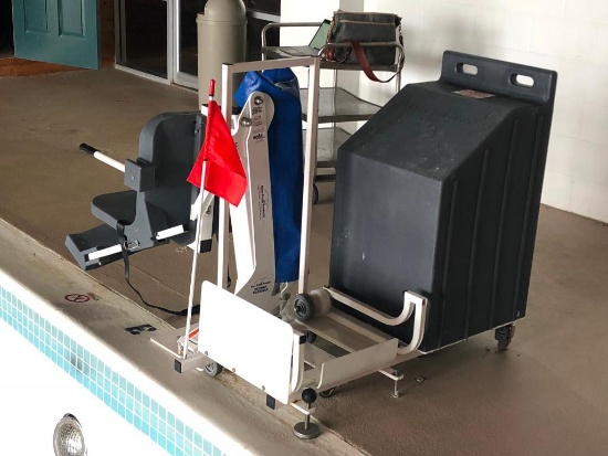 Aqua Creek Patriot Portable Pool Lift Model: F-12PPL-HD, 375lbs, Buyer to Remove