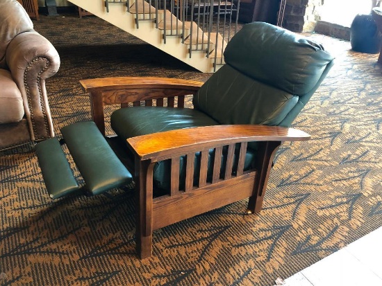 Mission Lodge Style Chair, Reclines