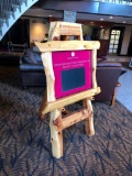Large Live Edge Tree Easel 64in Tall, 42in Wide