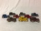 Lot of 9 Cast Iron Austin Cars and Trucks