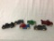 Lot of 6 Cast Iron Toys with Rubber Tires