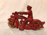 Hubley 1929 Harley-Davidson Cast Iron Motorcycle 5.5 inches