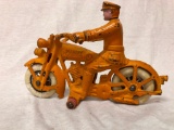 Hubley 1929 Harley-Davidson Cast Iron Motorcycle, 7 inches