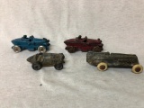 Lot of 4 Metal Cast Cars