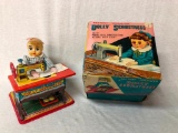 Vintage Battery Operated Dolly Seamstress with Box