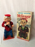 Battery Operated McGregor Cigar Smoking Old Man