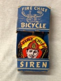 Vintage Fire Chief Bycycle Siren, In Box