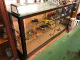 Wooden Display Case with Sliding Glass Doors