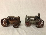 Lot of 2 Cast Iron Tractors