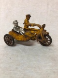 Cast Iron Motorcycle with Side Car