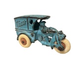 Rare Hubley Cast Iron Blue Indian Trike 