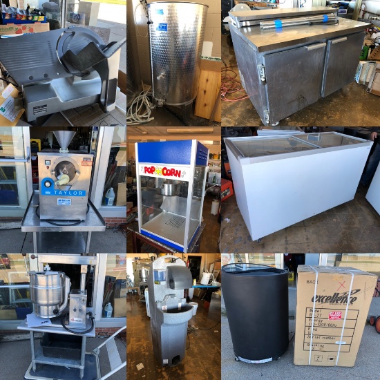 Fermenting Tanks, Restaurant Equip., Tools Auction