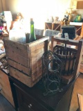 Wine Press, Wine Rack, Box, Bottle, Large Glass