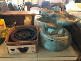 Concrete or Stone Fountain, Gel Firebowl