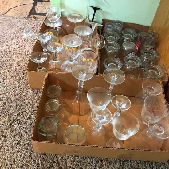 2 Boxes of Misc. Glassware