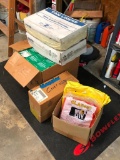 2 Cases of 55 Gal Can Liners, 2 Boxes of Disposable Coveralls, Box of Chemwipes