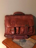 Duluth Trading Company Leather Messenger Bag