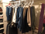 West Side of Closet, Levi Jeans, 7 for all Man Kind Jeans, Sizes 34-40, Etc.