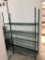 FOCUS NSF Green Wire Shelving Unit, Stationary, 4 Shelves, 18in x 60in x 74in