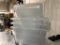 Lot of 3 Cambro 12in x 18in x 9in NSF 4.75 Gallon Clear Plastic Food Storage Boxes w/ Lids