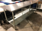 Advance Tabco ELAG-308 Stainless Steel Prep Table w/ Undershelf, 96in x 30in x 36in high