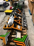 Exterior Sign Letters, 21 Lg. Letters, 12 Small & 2 Sign Bars