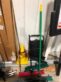 Step Stool, Brooms, Road Cone, Electrical Cord