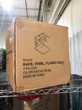 New Case of 4, Shopping Bag (T-Shirt Bag) Dispenser w/ Metal Frame, Plastic Base