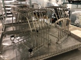 Lot of 2 Sheet Pan Countertop Racks, Stainless Steel