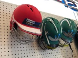 Lot of 3 Batting Helmets