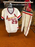 2 Piece St. Louis Cardinals Jersey & Pants - Vince Coleman (Top Size 42 Pants 34)