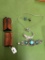 Southwestern Jewelry Lot, 2 Leather Key Purses, Bracelet, 2 Rings, Fish Necklace