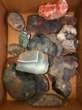 Box of Misc. Agates