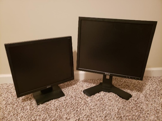 2 Working Monitors - Premium Dell & Acer Monitor