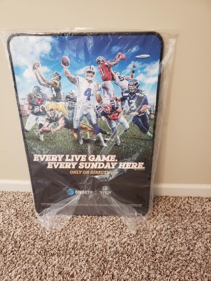 NFL Sunday Ticket metal sign - 2 sided