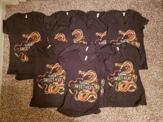 11 Brand New - Females - Tijuana Sweet Heart shirts (L) (11 total)