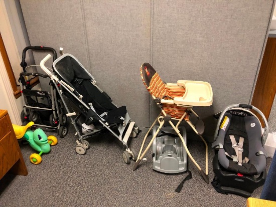 High Chair, Strollers, Car Seats, Toy
