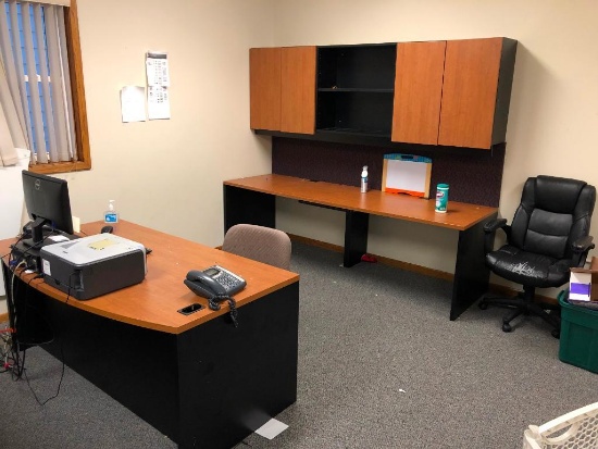 Office Furniture, 2 Desks, Credenza