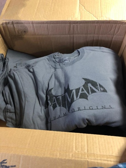 Box of Batman Video Game Grey T-Shirts - Most XXL