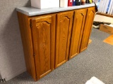 Nice Stand Alone Cabinet, Laminate Top, 4 Doors, Shelves