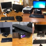 Lot of 6 Computer Systems: Dell OPTIPLEX 3020 w/ Windows 8 & Printer