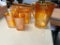 Carnival Glass Lemonade Set, Pitcher and Six Glasses
