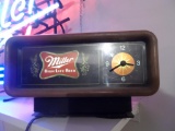 Miller Beer Lighted Cash Register Topper w/ Clock