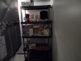 Shelf and Contents, Includes Waffle Maker, Coffee Pot, Dishes, Glasses, Pampered Chef Items