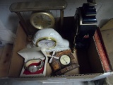 4 Boxes of Clocks and Golf Balls