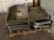 Lot of 8 Stainless Steel Shower Pans w/ Drains, Custom Made for Passenger Train 41in x 25in