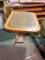 Lot of 6 Adjustable Height Tables w/ Laminate and Hardwood Top, Crank to Adjust Height