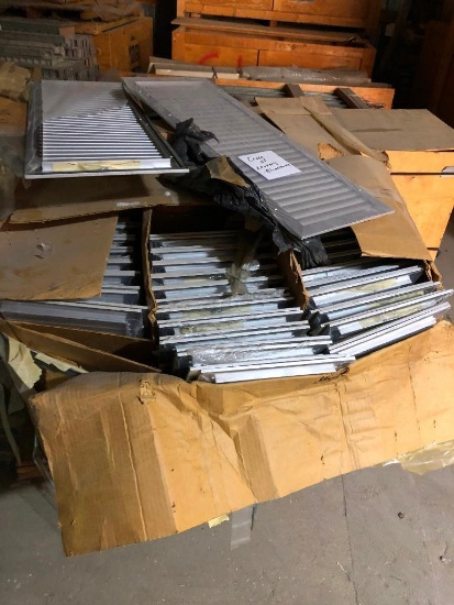 Crate of Aluminum Louvers